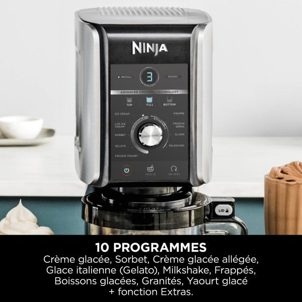 Ninja CREAMi Deluxe 10-en-1 Machine à délices et boissons glacées NC501EU